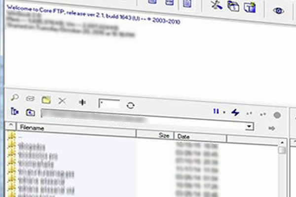 captura de CoreFTP