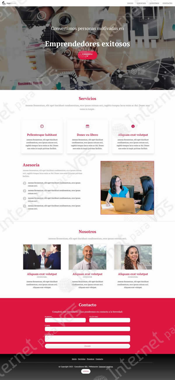 plantilla 2 plan diseño web avanzado